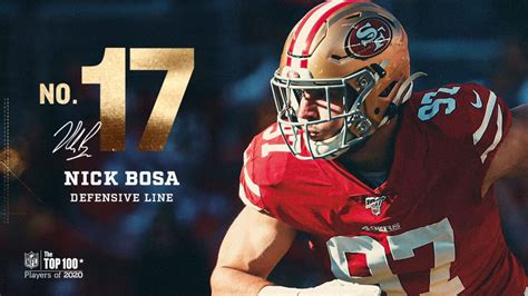 Nick Bosa Earns Noteworthy Placement on First NFL Top 100 Ranking