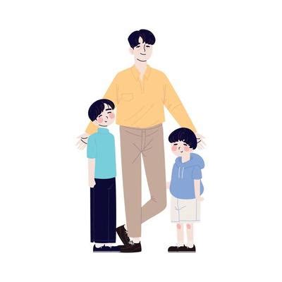 Korean Family Vector Art, Icons, and Graphics for Free Download