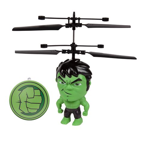 Marvel 3.5 Inch Hulk Flying Figure IR Helicopter - Walmart.com ...