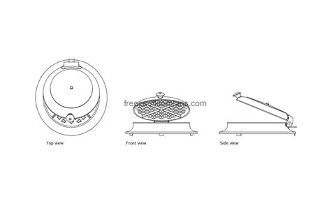 Waffle Iron - Free CAD Drawings