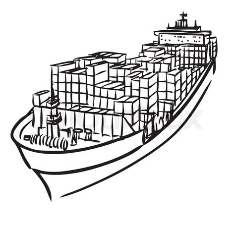 Shipping Drawing at GetDrawings | Free download