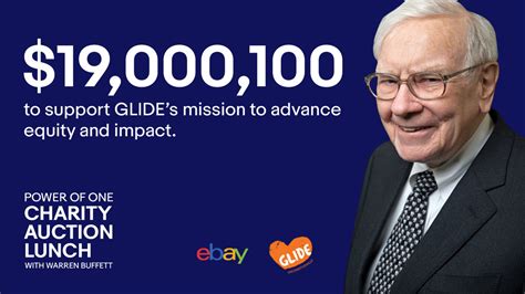 GLIDE, eBay and Warren Buffett Celebrate the Grand Finale Power of One Charity Auction Lunch ...