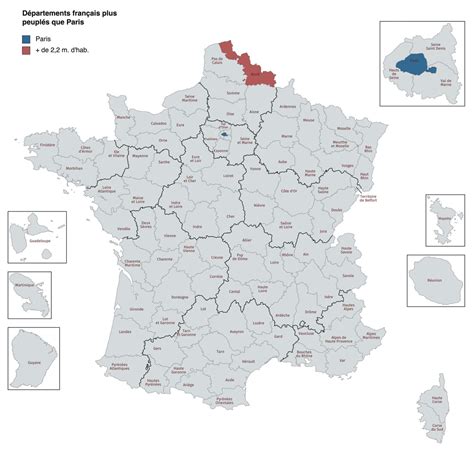 Population density of France mapped - Vivid Maps