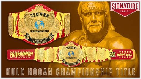 Hulk Hogan “Hulkamania” Signature Series Replica Championship Title Belt | FighterXFashion.com