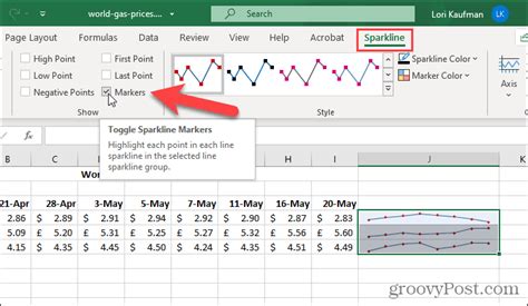 How to Use Excel Sparklines Mini Charts