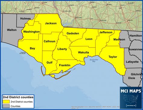 Florida Panhandle Map With Cities - Printable Maps