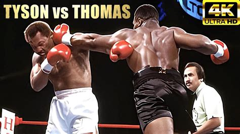 Mike Tyson vs Pinklon Thomas | KNOCKOUT Highlights Boxing Fight | 4K Ultra HD - YouTube