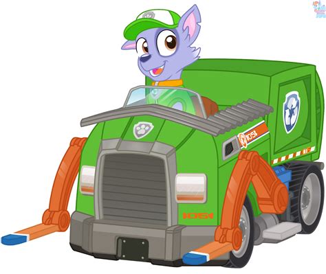 PAW Patrol - Rocky's Recycle Truck by RainbowEeveeDE on Newgrounds Paw Patrol Rocky, Cumple Paw ...