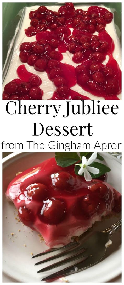 Cherry Jubilee Dessert- a scrumptious, easy to make dessert that your ...