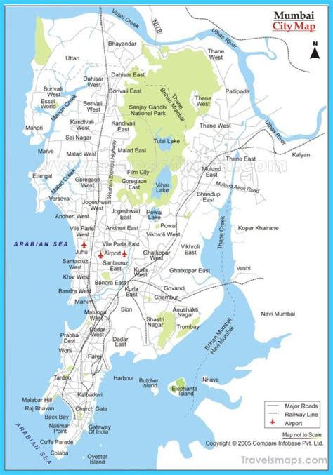 Map of Mumbai - TravelsMaps.Com