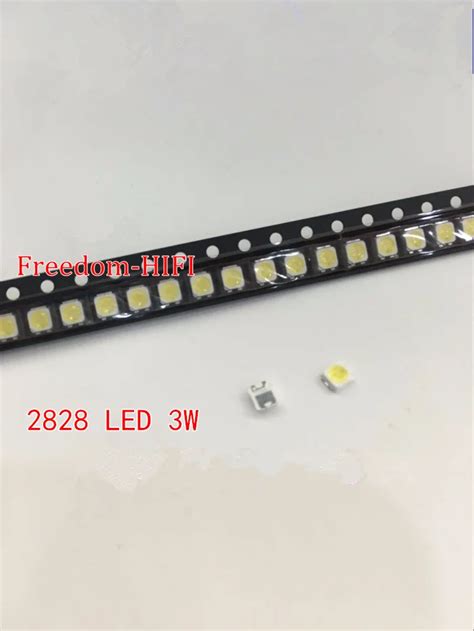 SAMSUNG 50pcs 2828 LED Backlight TT321A 1.5W 3W with zener 3V 3228 2828 Cool white LCD Backlight ...