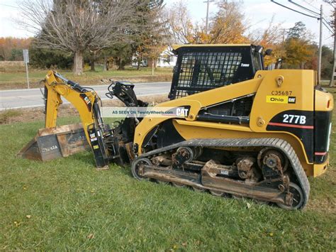 2006 Caterpillar 277b Cat Track Skid Steer Loader Backhoe Attachment