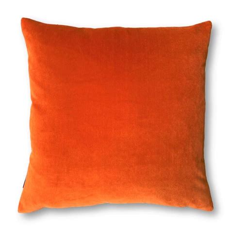 Orange Velvet Cushions | Luxe 39 | 50 x 50cm Cushion Covers | Orange ...