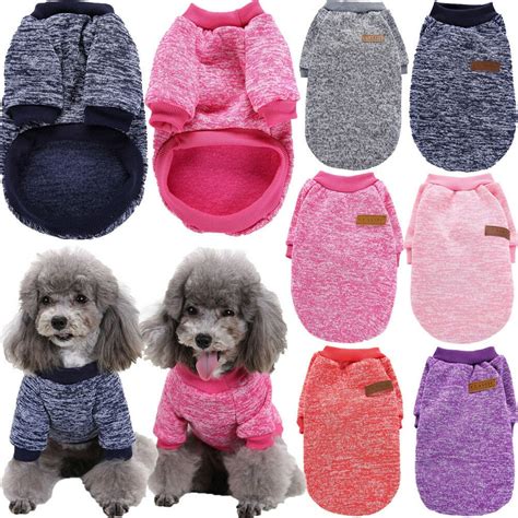 SUNSIOM Small Dog Clothes Pet Winter Cotton Sweater Puppy Clothing Warm ...