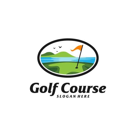 Golf course Logo Design Template. Golf course logo concept vector ...