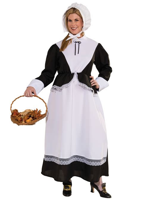 Plus Size Pilgrim Woman Costume