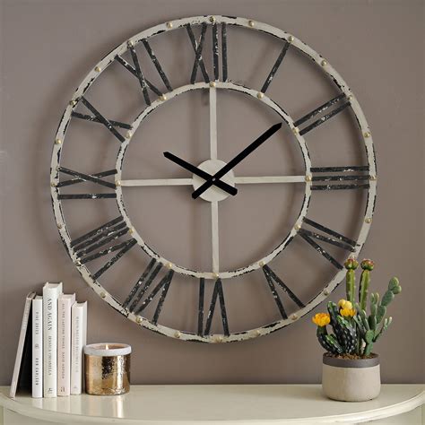 Addison Cream Open Face Clock, 30 in. | Kirklands | Living room clocks, Farmhouse wall clocks ...