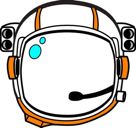 Orange Astronaut Helmet Clip Art at Clker.com - vector clip art online ...