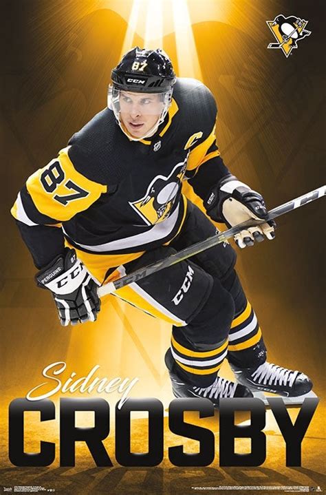 Sidney Crosby "Golden Star" Pittsburgh Penguins Official NHL Hockey Wa ...