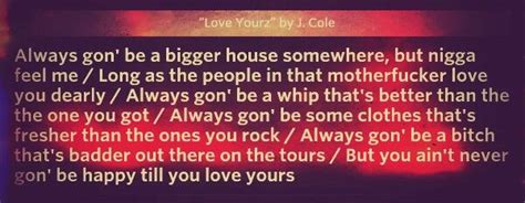 Love Yourz by J. Cole lyrics | Lyrics, Words, Feelings