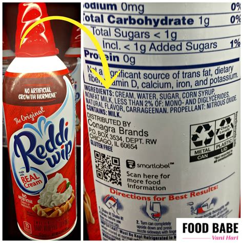 Reddi Whip Ingredients