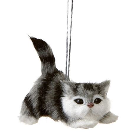 Grey and White Cat Christmas Ornament | Cat christmas ornaments, Grey and white cat, White ornaments