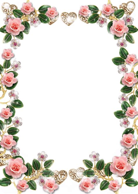 Floral frame PNG