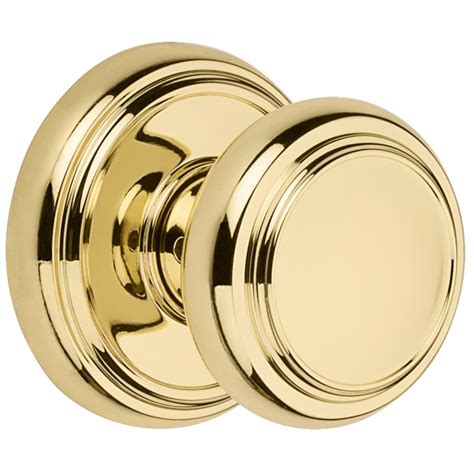 Shop Kwikset Prestige Alcott Polished Brass Round Passage Door Knob at ...