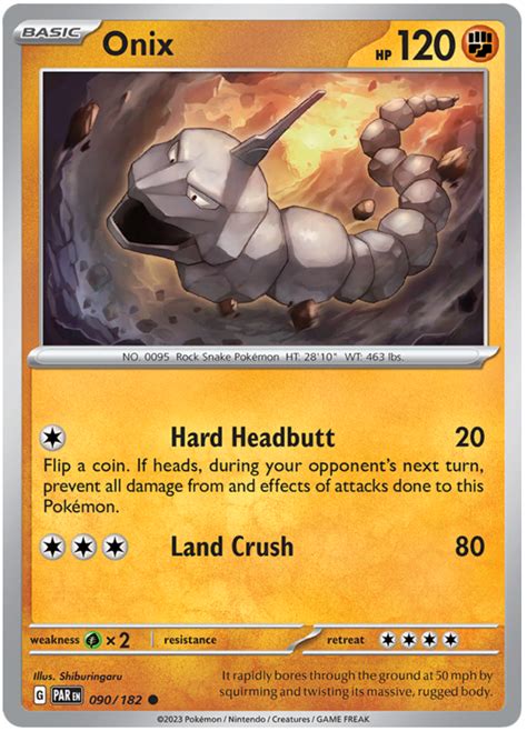 Onix - Paradox Rift #90 Pokemon Card