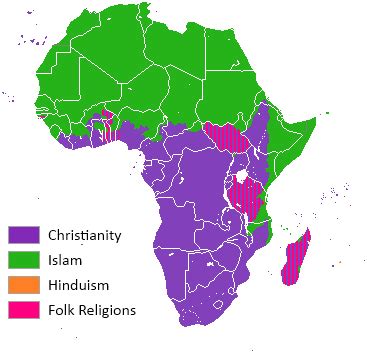 This map of the world's most religiously diverse countries may surprise you | Religion in africa ...