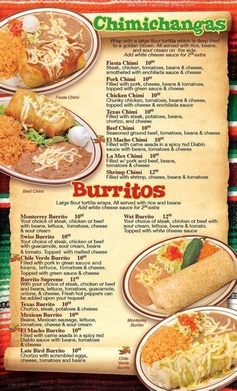 Online Menu of La Mex Restaurant, Pontiac, Illinois, 61764 - Zmenu