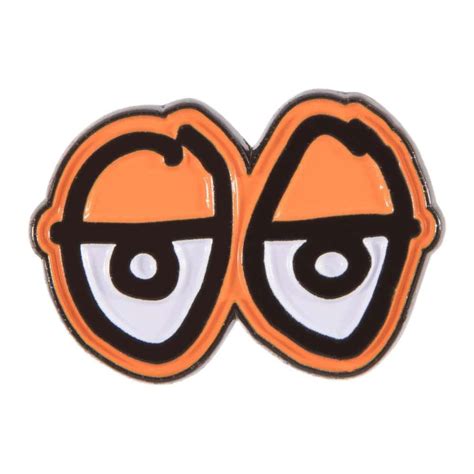 Krooked Lapel Pin Eyes Orange – Design Museum Shop