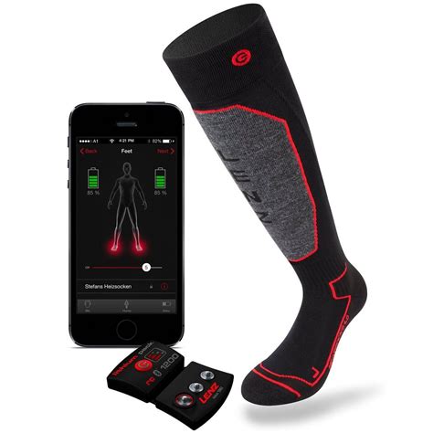 Lenz Bluetooth Heated Socks | Heated socks, Ski socks, Sock accessories