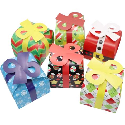 Best 24pcs 3D Christmas Goodie Boxes With Bow