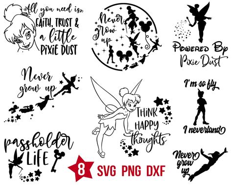 Tinkerbell Quotes svg, Tinkerbell Quotes png, Tinkerbell Quotes dxf ...