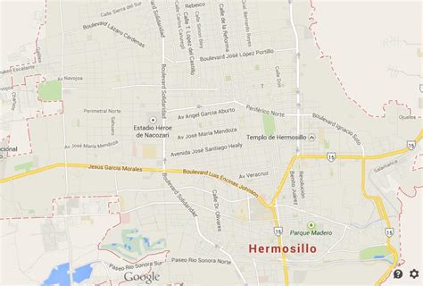 Map of Hermosillo