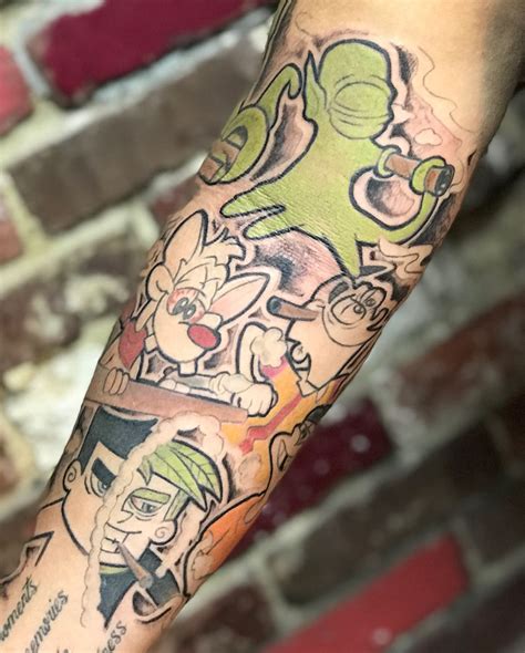 90s tattoo by Rokmatic_ink #90s | Cartoon tattoos, 90s baby tattoo, Baby tattoos