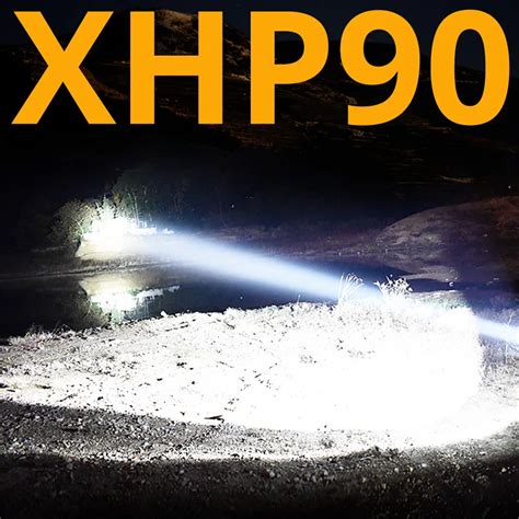 Brightest XHP70.2 XHP90 Rechargeable LED Flashlight Powerful Torch Super Waterproof Zoom Hunting ...