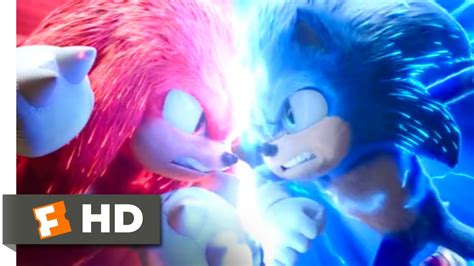 Sonic the Hedgehog 2 (2022) - Sonic vs. Knuckles Scene (6/10) | Movieclips Realtime YouTube Live ...