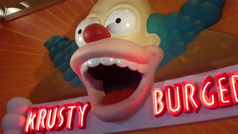 Simpsons Land Krusty Burger - Krusty Burger Universal - YouTube