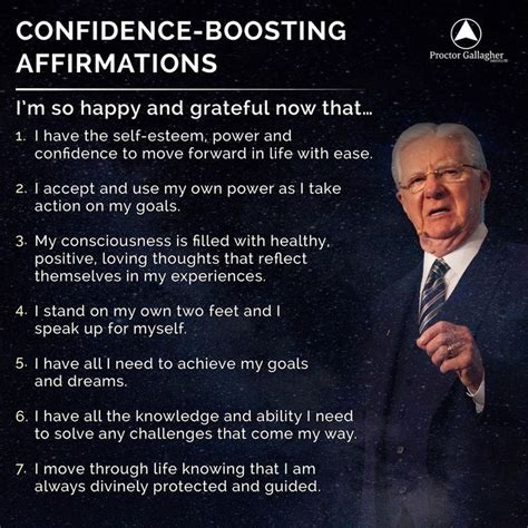 Bob Proctor on Instagram: "Try these 7 confidence boosting affirmations ...