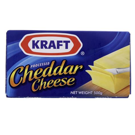 Kraft Processed Cheddar Cheese 500 Gm – MercatCo.com