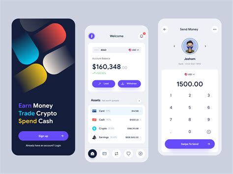 Online payment: mobile app design v1 by Jay Ji on Dribbble