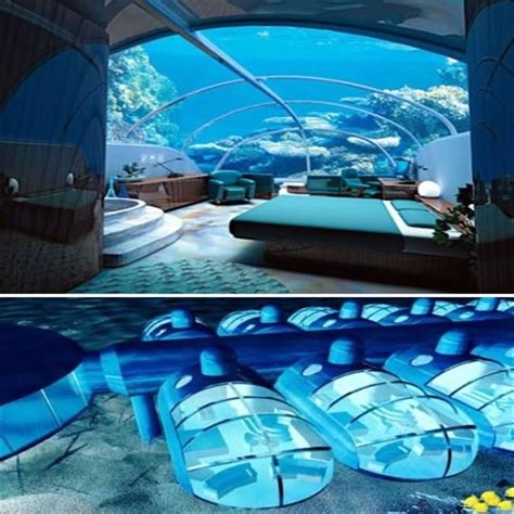 Magnificent-Bedroom-Designs Underwater-Suite | Underwater hotel room