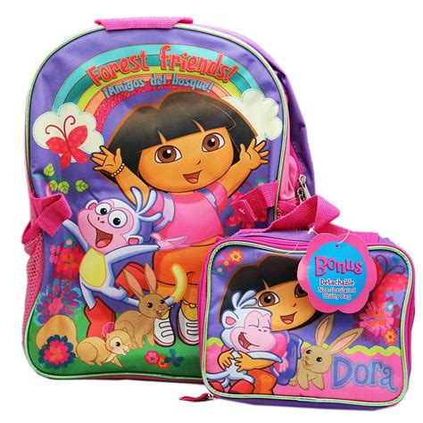 Forest Friends Dora the Explorer Backpack With Utility Pouch (16 Inch ...