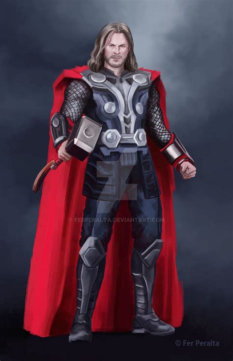 Thor (Concept Art - Version 2) by FerPeralta on DeviantArt