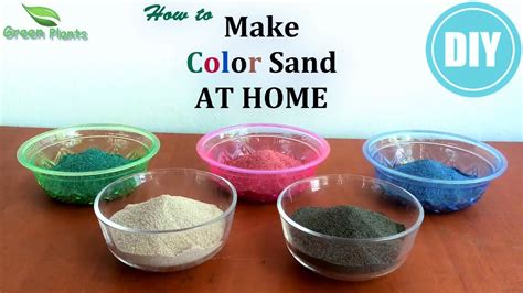 How to Make Colored Sand at Home | Coloured Sand Easy DIY//GREEN PLANTS ...