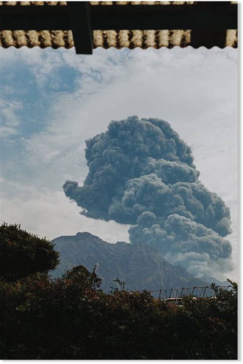 Japan's Sakurajima volcanic eruption sends plumes of smoke and ash into ...