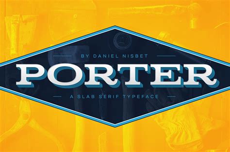 Porter - A Slab Serif Display Font | Slab Serif Fonts ~ Creative Market