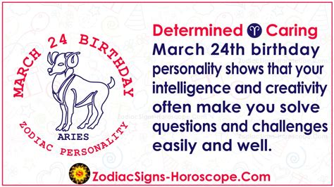 March 24 Zodiac (Aries) Horoscope Birthday Personality and Lucky Things